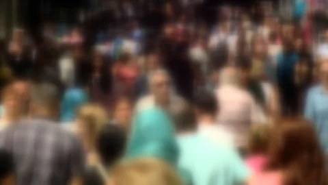 Crowd of people on the street Stock Footage 110907607