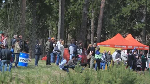 Crowd people walking Stock Footage 12174350