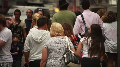 Crowd Of People Walking Stock Footage 31744770