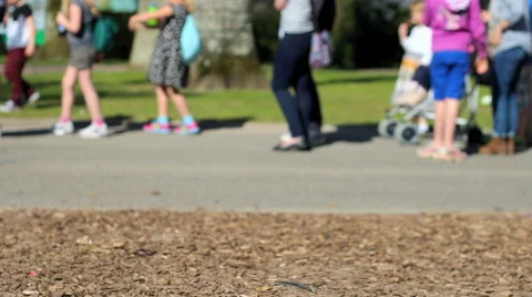 Crowd of people walking Stock Footage 42178117