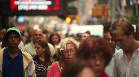 Crowd Of People Walking Stock Footage 49236781