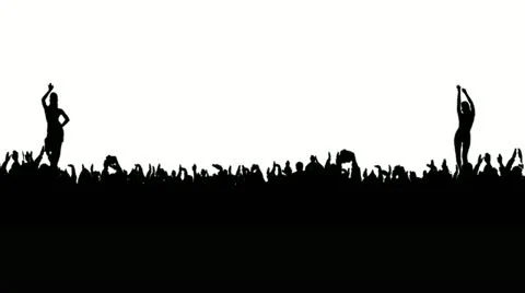 Crowd of people. White background, no zoom. Stock Footage 20618541
