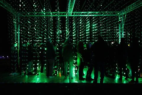 Crowd pleaser Dance floor led lighting 스톡 사진