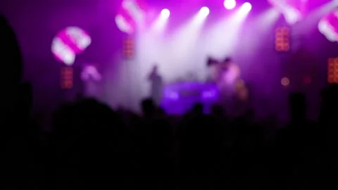 Crowd,  Pop concert, unsharp,  slowmotion 動画素材 201861635