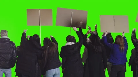 Crowd protesting 스톡 동영상 173062479