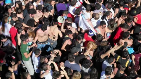 Crowd at a rock concert Stock Footage 8652519