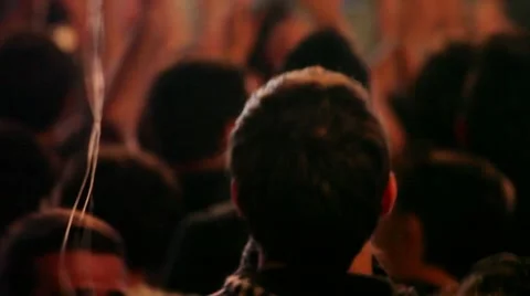 Crowd at a rock concert Stock Footage 8652646