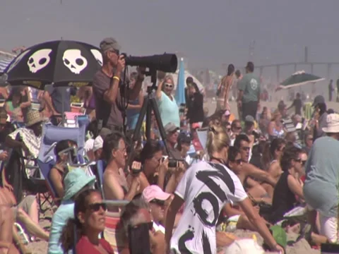 Crowd Shots @ Belmar Pro 2010 Stock Footage 8601345