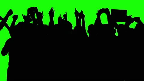 Crowd silhouette 5   Stock-Footage 141515404