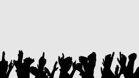 Crowd silhouette with Alpha Channel 2 Vidéo 140792915