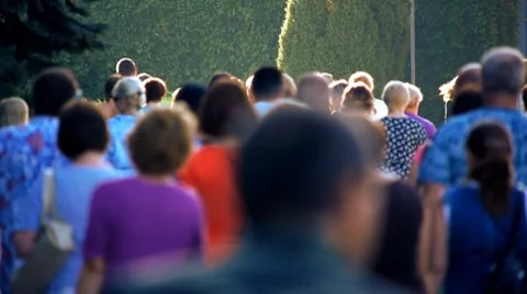 Crowd slow motion 7 Stock-Footage 8550383