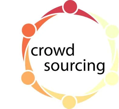 Crowd Sourcing Concept Stock Illustration