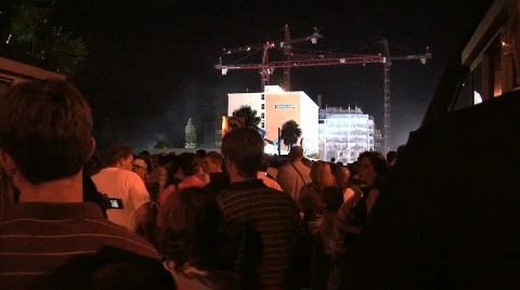 Crowd Of Spectators Stock Footage 160442