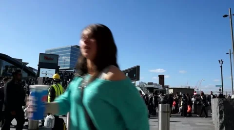 Crowd  stratford westfield Stock Footage 50360619