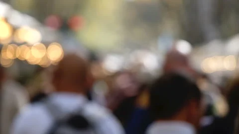 Crowd on the street Video stock 85922030