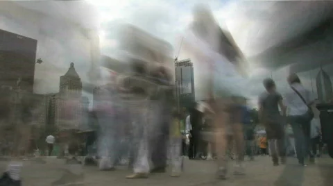 Crowd Time Lapse Stock Footage 475412