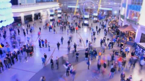 Crowd Time Lapse Video stock 50645495