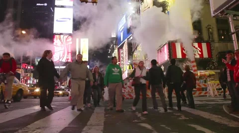 Crowd at Time Square, New York City. Stock Footage 52920862