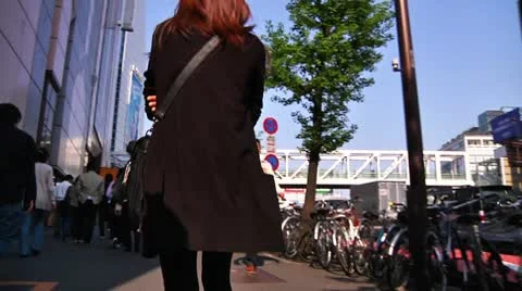 Crowd Tokyo SlowMotion 60fps 16 Stockbeeldmateriaal 10618633