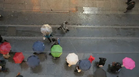 Crowd from top 库存影片 49334729