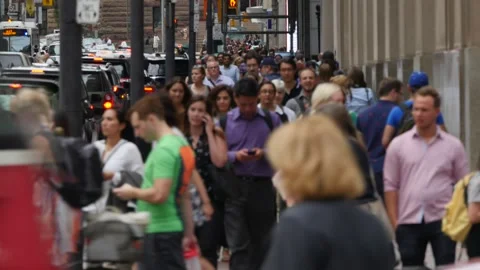 Crowd on Toronto street Time lapse Vídeos de archivo 249568232