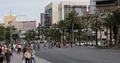 Crowd of Tourists People Visit Famous Hotel and Casino in Las Vegas City Strip 4k or 4k+ Resolution