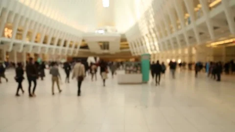 Crowd in train station 1 Stock-Footage 74640862