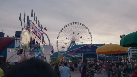 Crowd of Visitors on State Fair of Texas in Fair Park Dallas, Texas, USA Stock Footage 254031096