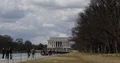 Crowd of Visitors Walk Lincoln Memorial in Washington DC Touristic Us Attraction 4k or 4k+ Resolution