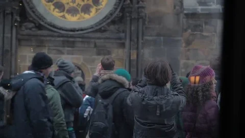 The crowd waiting for the spectacle Stock Footage 69235710
