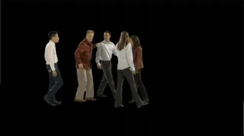 Crowd Walking 库存影片 78704