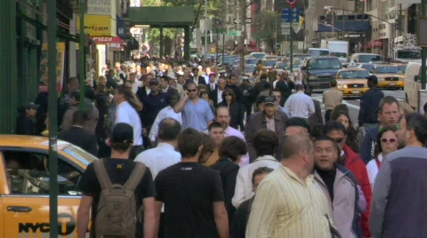 Crowd walking Stock Footage 844956