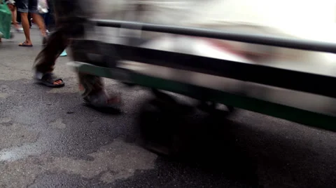 Crowd walking - Time lapse Stock Footage 60121668