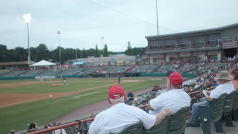 Crowd Watches Baseball Game Video stock 122588670