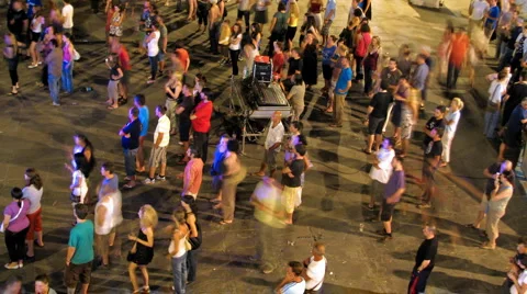 Crowd watching Stock Footage 881680