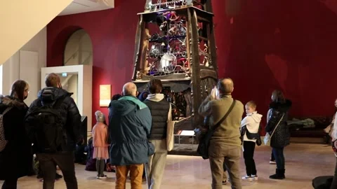 Crowd Watching the Millennium Clock Towe... | Stock Video | Pond5
