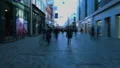 Crowded area in old Copenhagen town, people walking on pedestrian street, travel HD Footage