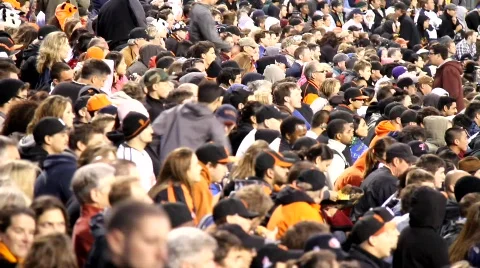 Crowded Baseball Stadium Stock Footage 788729