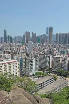 Crowded buildings Stock Photos