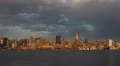 Crowded Busy Day New York City NYC Skyline, Golden Sunset, Empire State Building HD Footage