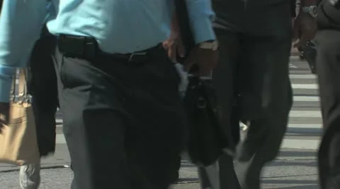 Crowded city street Stock Footage 11692288