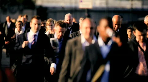 Crowded City Streets Vídeos de archivo 831085