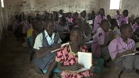 Crowded Classroom Stock Footage 24134776