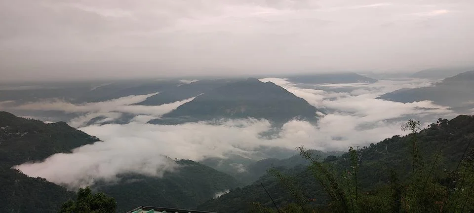 Crowded by Clouds Stock Photos