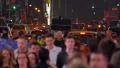 Crowded congested street at night, Times Square, New York City 4k or 4k+ Resolution