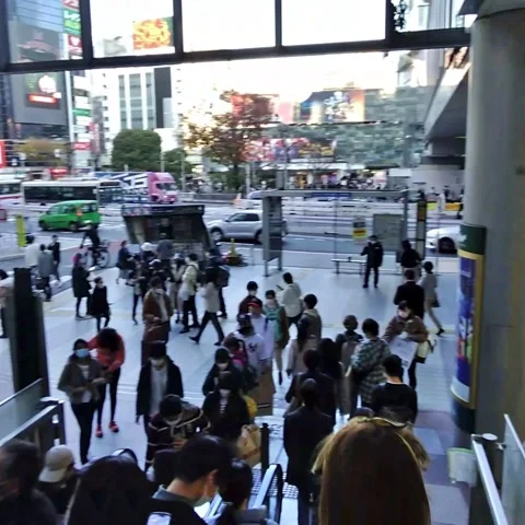 Crowded escalator 4 Stock Footage 236266021