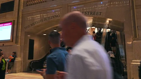 Crowded Grand Central Terminal during evening Rush hours in New York City. Stock Footage 247280581