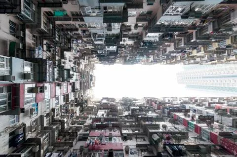 Crowded Hong Kong Stock Photos