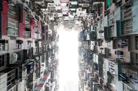 Crowded Hong Kong Stock Photos