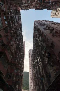 Crowded Hong Kong Stock Photos